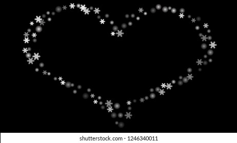 Snowflakes. Winter pattern with new year  snowflakes in minimalist style. Christmas background for decoration brochures, covers. Vector holiday texture.