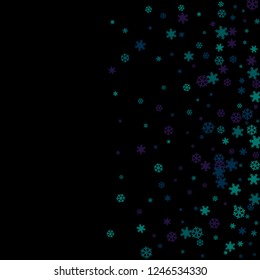 Snowflakes. Winter pattern with new year  snowflakes in minimalist style. Christmas background for decoration brochures, covers. Vector holiday texture.