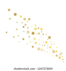 Snowflakes. Winter pattern with new year  snowflakes in minimalist style. Christmas background for decoration brochures, covers. Vector holiday texture.
