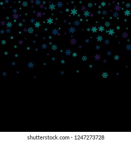 Snowflakes. Winter pattern with new year  snowflakes in minimalist style. Christmas background for decoration brochures, covers. Vector holiday texture.