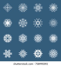 snowflakes. Winter pattern. New Year's pattern.exclusive
 snowflakes for the new year.
 graphic elements. frosty drawing.