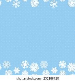Snowflakes Winter seamless texture, endless pattern.