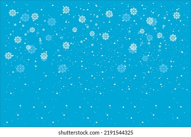 Snowflakes. Winter season. Realistic falling snow with white snowflakes
