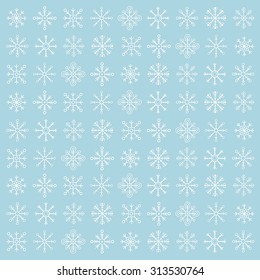 Snowflakes. Winter vector background. Christmas pattern