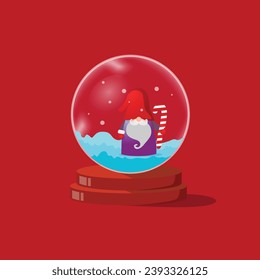 Snowglobe mit Gnome-Charakterdesign
