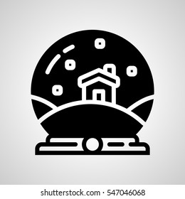 snow-globe icon. isolated sign