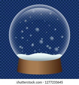 Snowglobe icon. Realistic illustration of snowglobe vector icon for web design