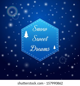 Snowing abstract winter background