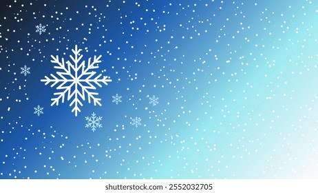 Snowing Background. snow falling, night time illustration