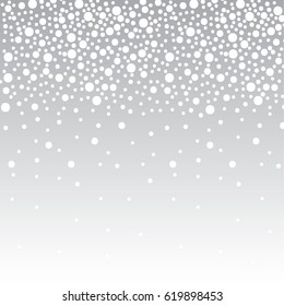 Snowing with bauble dots design