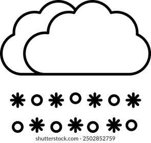 Snowing Icon Design For Personal and Commerial Use