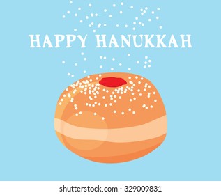 snowing on Hanukkah Donuts