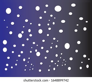 It's snowing. simple. vector illustration. background.