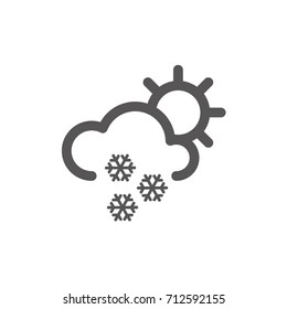 It's snowing, snow icon