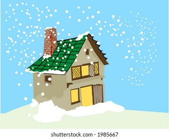 Snowing - Vector