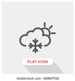Snowing vector icon