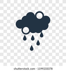 Snowing vector icon isolated on transparent background, Snowing transparency logo concept