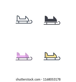 snowlace icons vector with four different style