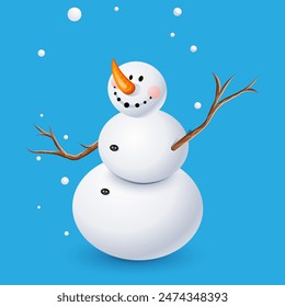 snowman with arms and branches