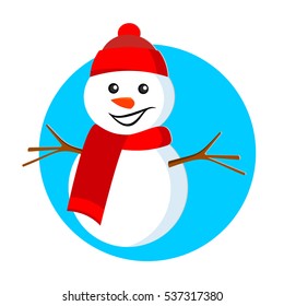 Snowman. The Assistant Of Santa Claus.