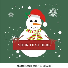 Snowman card