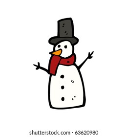 caricatura de snowman