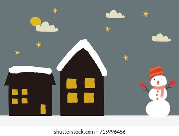 Snowman cartoon