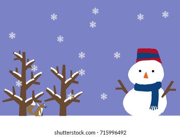 Snowman cartoon
