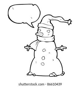 snowman cartoon