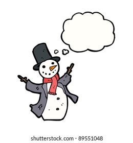 caricatura de snowman