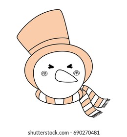 Snowman cartoon character