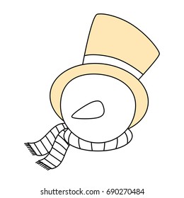 Snowman cartoon character