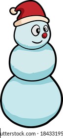 Snowman cartoon character illustration good for christmas event