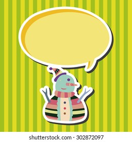 snowman cartoon elements vector,eps