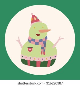 snowman cartoon elements vector,eps