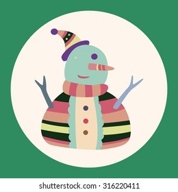 snowman cartoon elements vector,eps