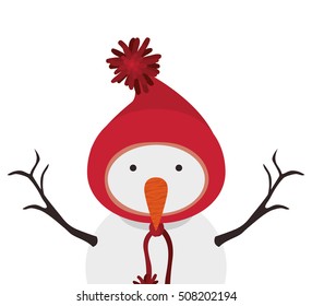 snowman cartoon icon