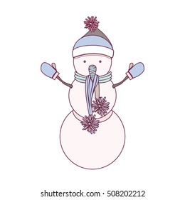 snowman cartoon icon