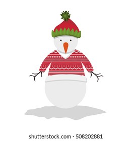 snowman cartoon icon