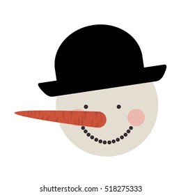 snowman cartoon icon image 