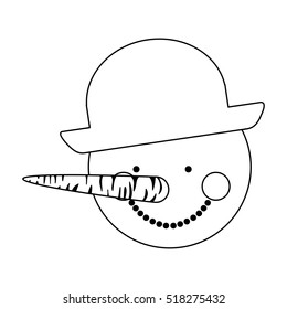 snowman cartoon icon image 