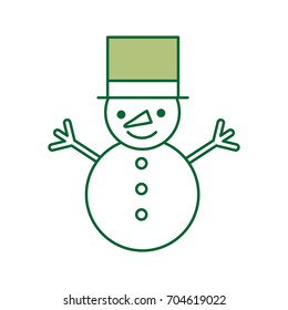 snowman character isolated icon
