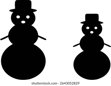 Snowman Characters Clipart Set for Winter Designs. Cute Snowman Clipart Collection for Holiday Art. Hand Drawn Snowman Clipart Set for Christmas. Winter Snowman Clipart Elements Bundle
