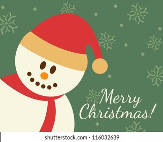 Snowman Christmas card