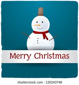 Snowman christmas card