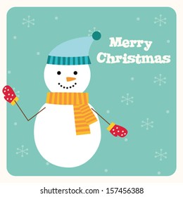 snowman christmas card