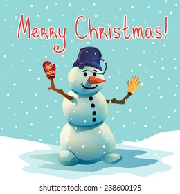 Snowman christmas card