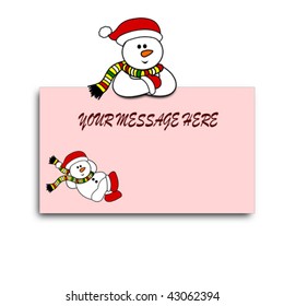 Snowman Christmas Card