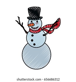 Snowman christmas cartoon