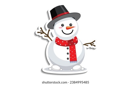 Snowman Christmas Graphic Creepy Clip Art Vector Design, 100% vector illustration design? This cute snowman is perfect for adding a lovely festive feel to your fabrics!